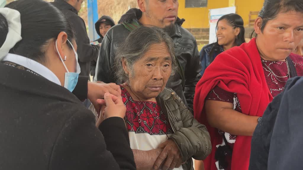 Campaña de vacunación contra el sarampión en México