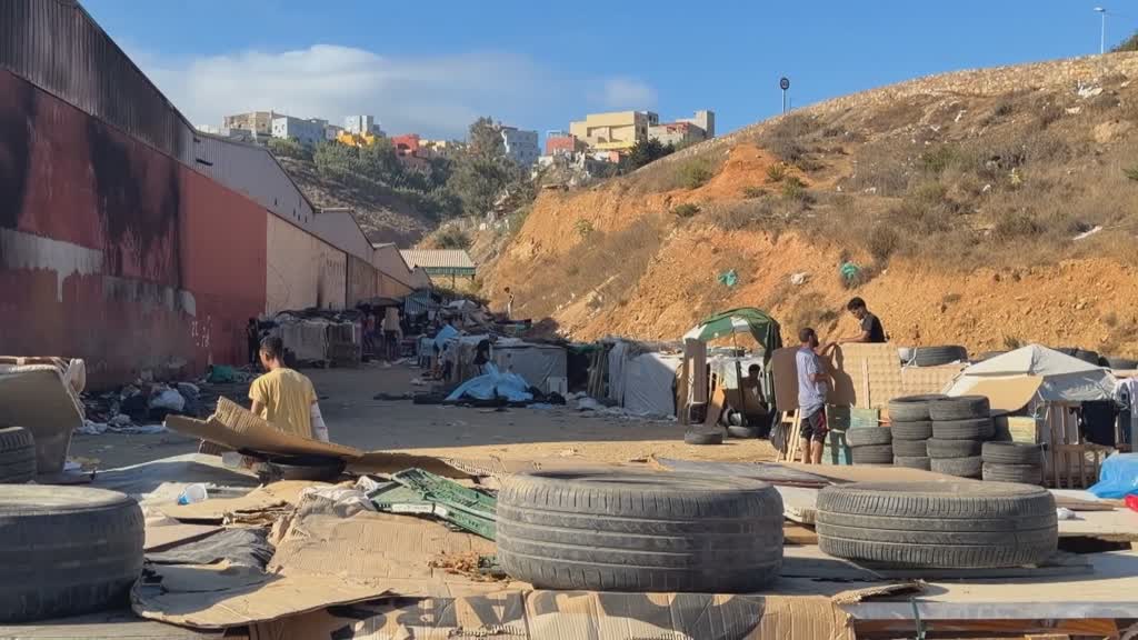Moroccan migrants endure harsh conditions in Ceuta