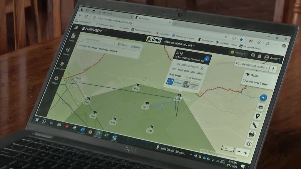 New technology helps tracking elephants in Zimbabwe