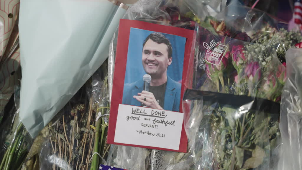 Thousands from across the US attend memorial for Charlie Kirk