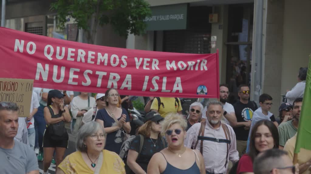 Protestas por el sobreturismo en Tenerife