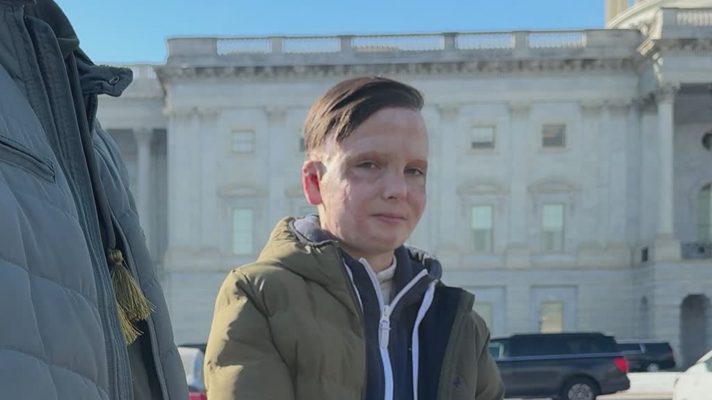 11‑year‑old victim of Ukraine war shares his story in US