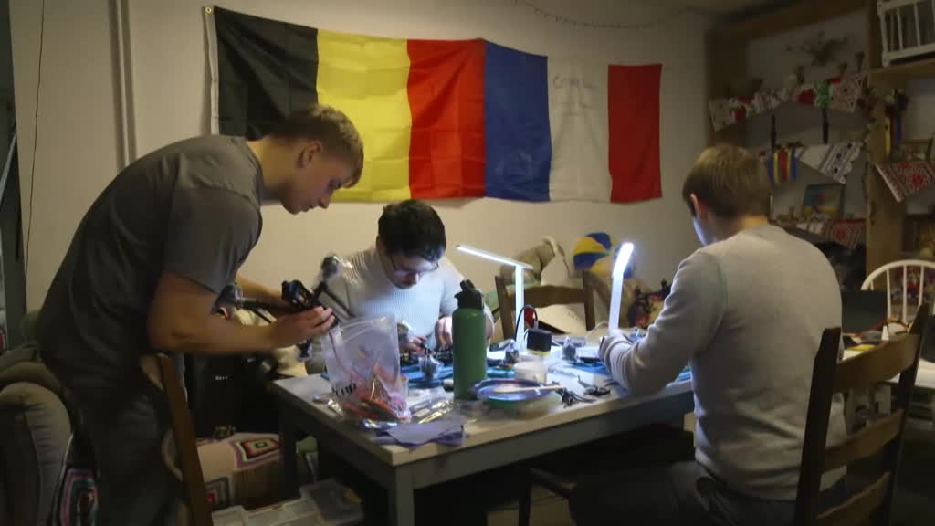 Brussels drone workshop supports Ukraine's war effort 