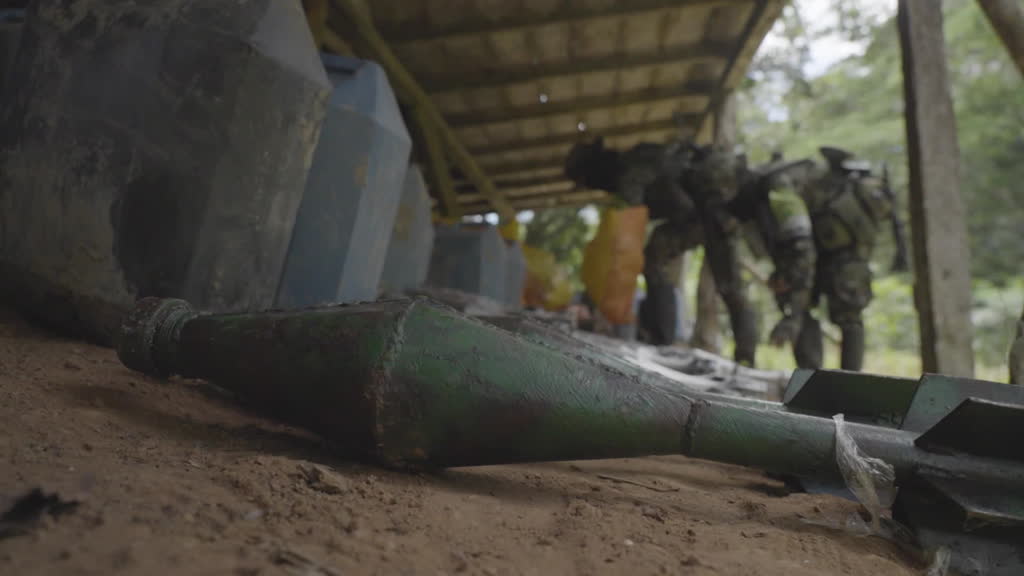 Colombia's CNEB armed group gives up 14 tons of arms